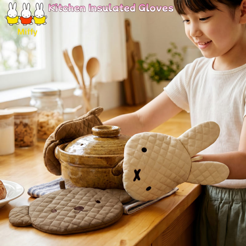 Heat Resistant Glove - Kawaii Miffy Insulated Kitchen Gloves Cartoon