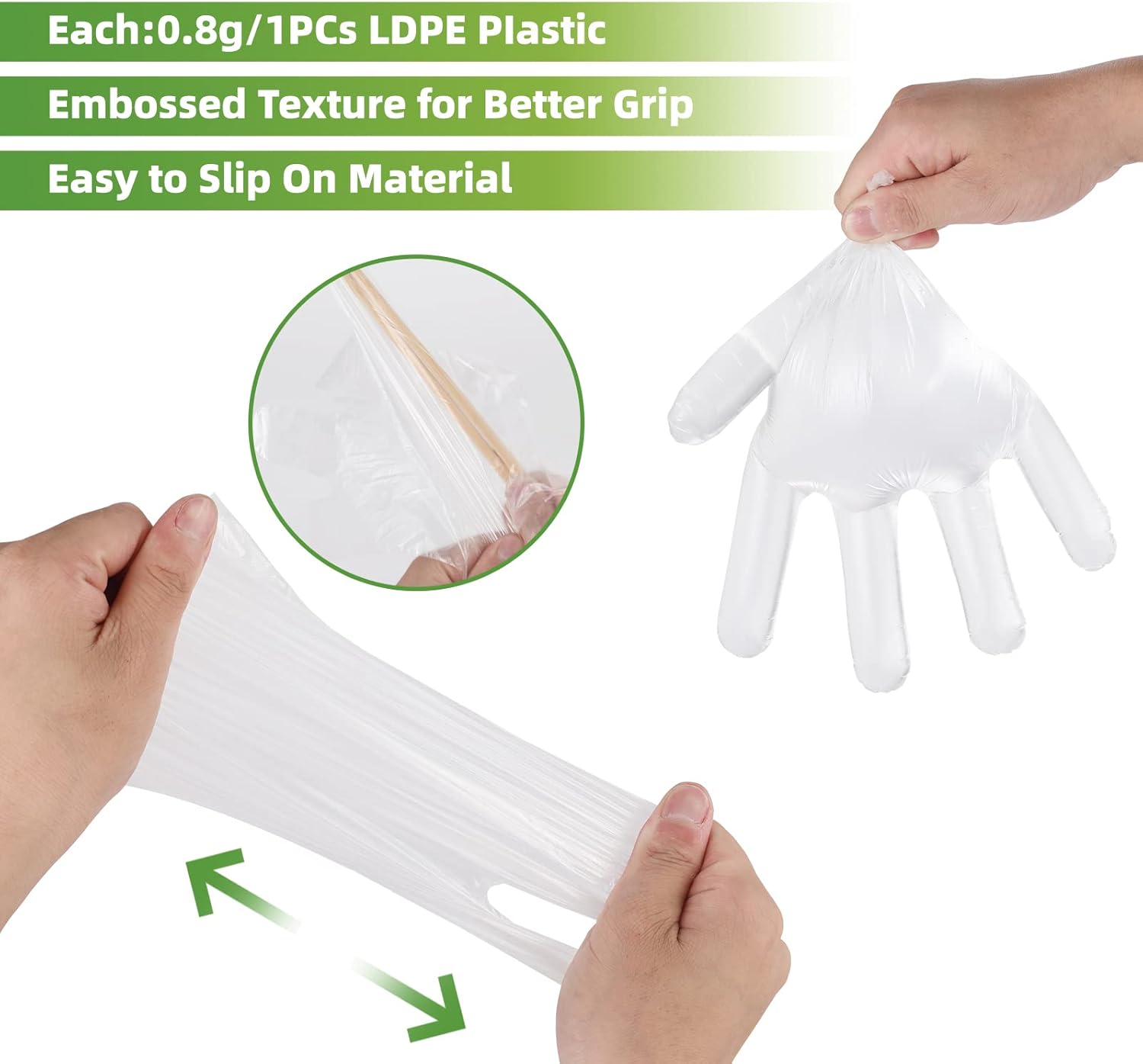 100 Pcs Plastic Disposable Glo - Rubber Glove Cleaning incelemesi ve fiyatı