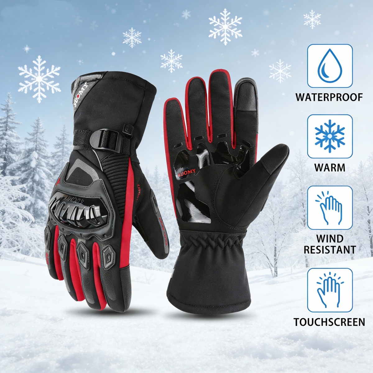 Winter Waterproof Motorcycle G - Winter Glove Insulated incelemesi ve fiyatı
