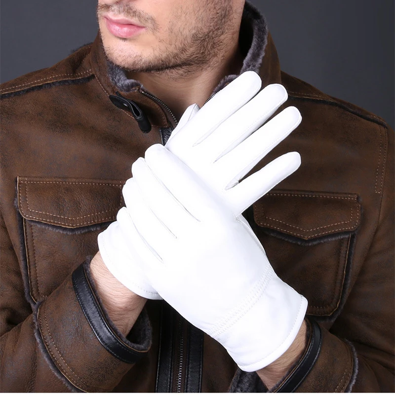 2025 Winter Genuine Leather Wh - Leather Driving Glove incelemesi ve fiyatı
