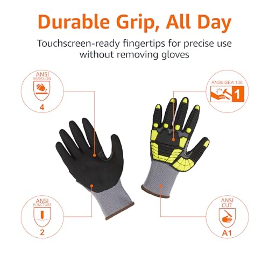 Safety work gloves for industr - Work Glove Impact incelemesi ve fiyatı