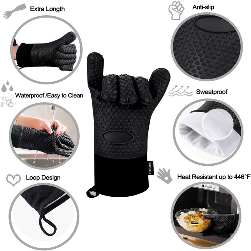Silicone Oven Gloves Heat Resi - Oven Mitt Silicone incelemesi ve fiyatı