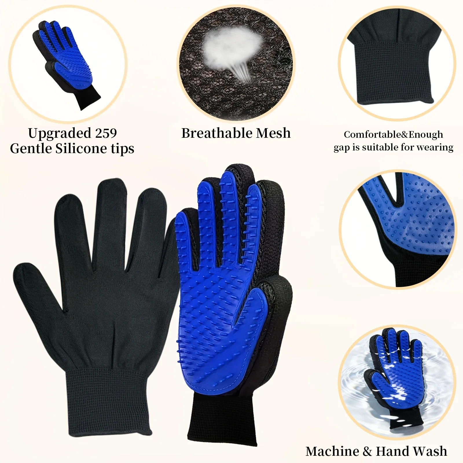 Pet Gloves Cat Grooming Gloves - Rubber Glove Cleaning incelemesi ve fiyatı