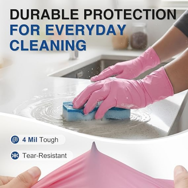 Pink Nitrile Disposable Gloves - Latex Disposable Glove incelemesi ve fiyatı