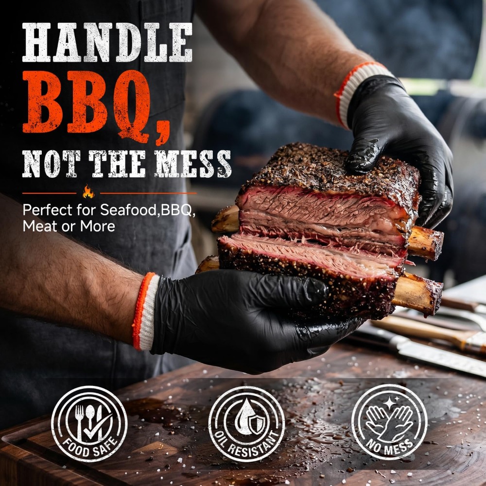 BBQ Gloves 50 Disposable Nitri - Heat Resistant Glove incelemesi ve fiyatı