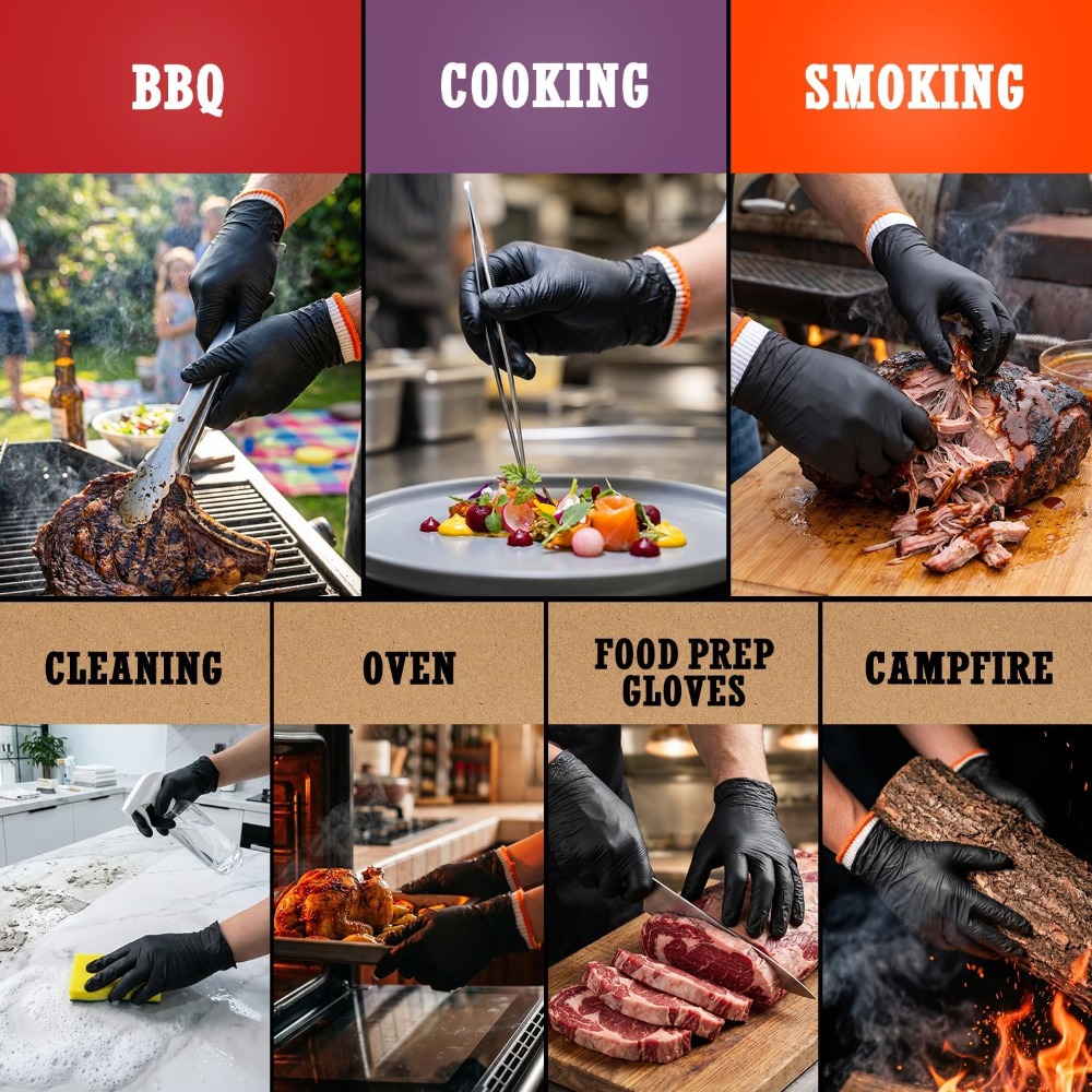 BBQ Gloves 50 Disposable Nitri - Heat Resistant Glove incelemesi ve fiyatı