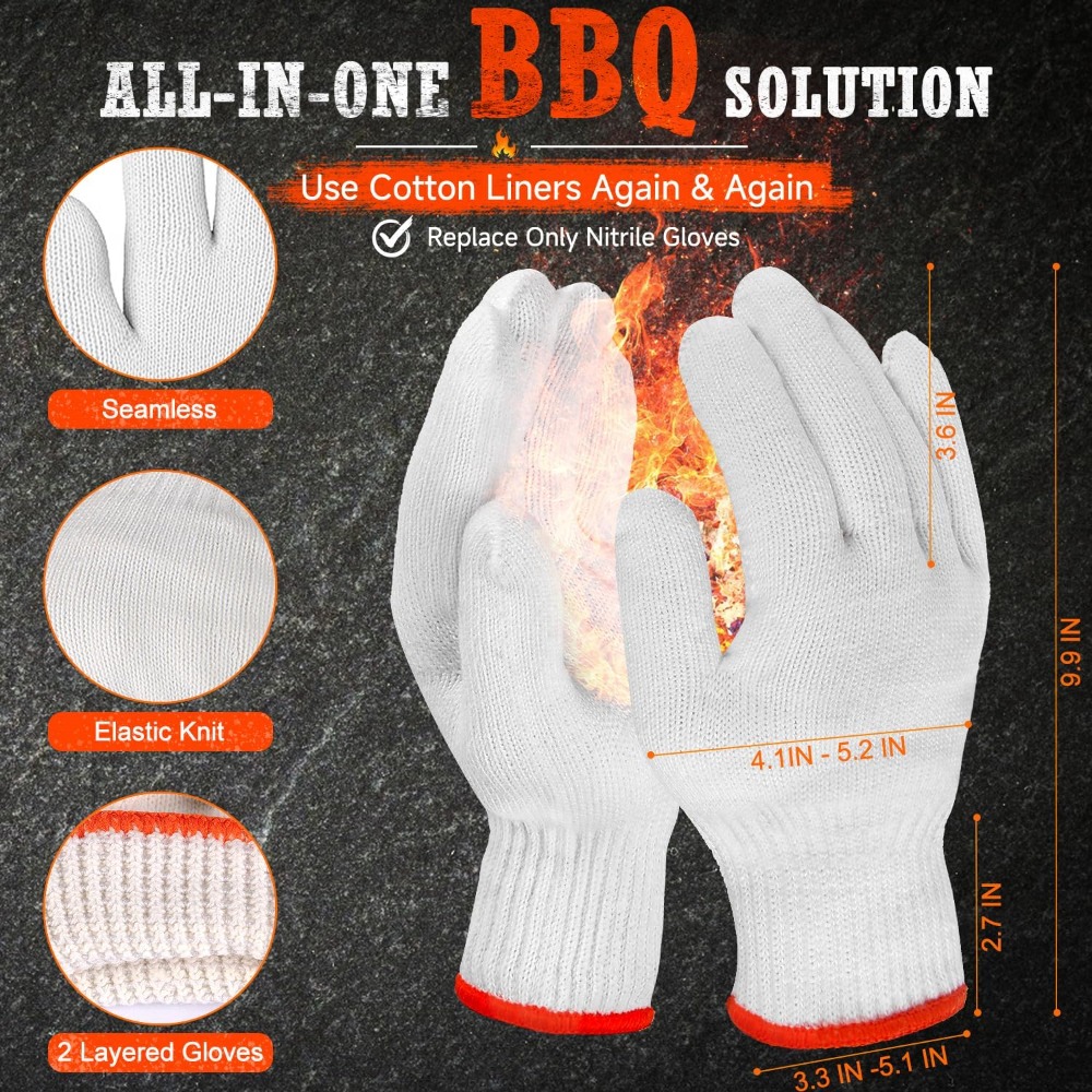 BBQ Gloves 50 Disposable Nitri - Heat Resistant Glove incelemesi ve fiyatı