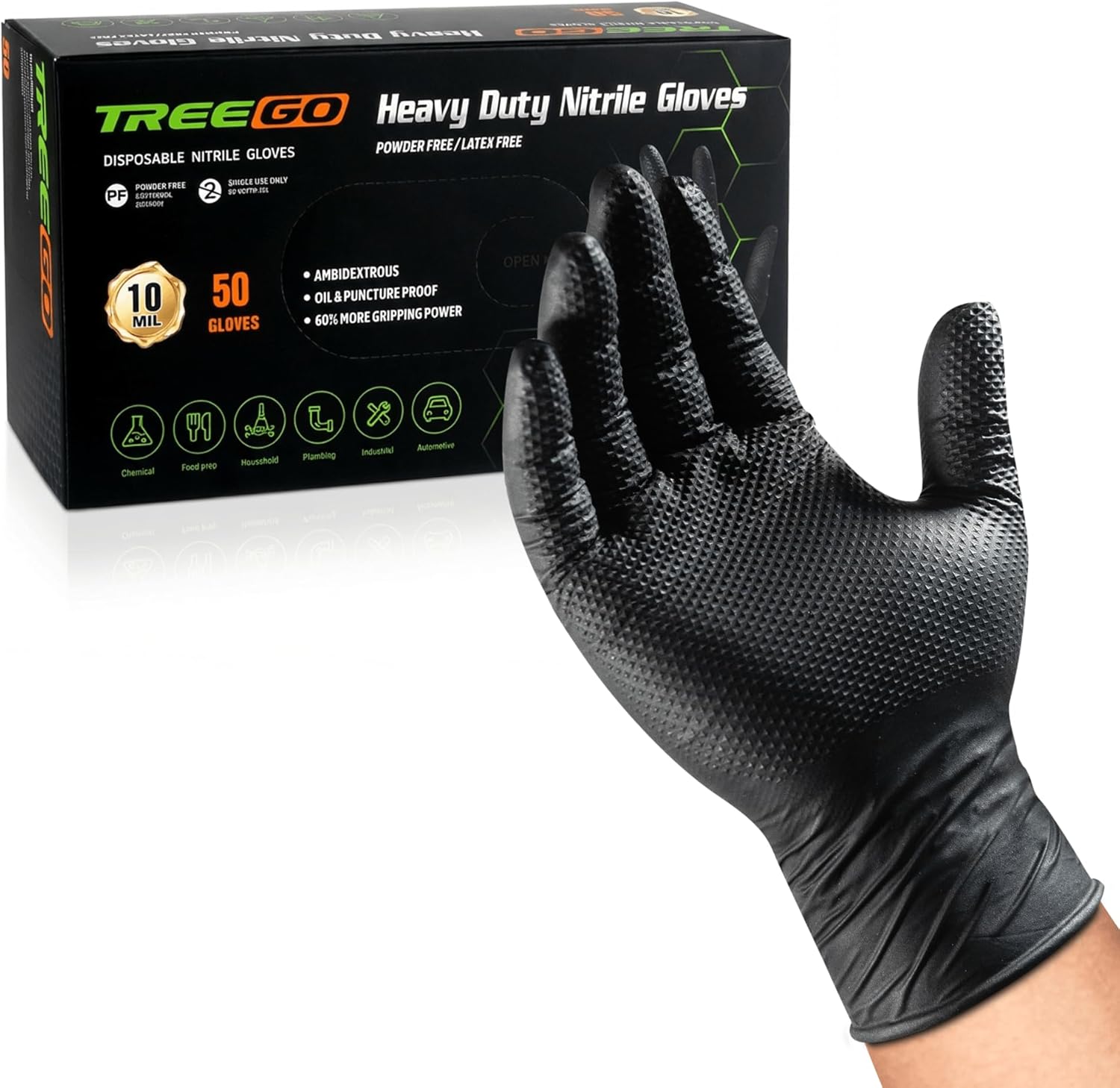 10 Mil Nitrile Gloves Large -  - Nitrile Mechanic Glove incelemesi ve fiyatı
