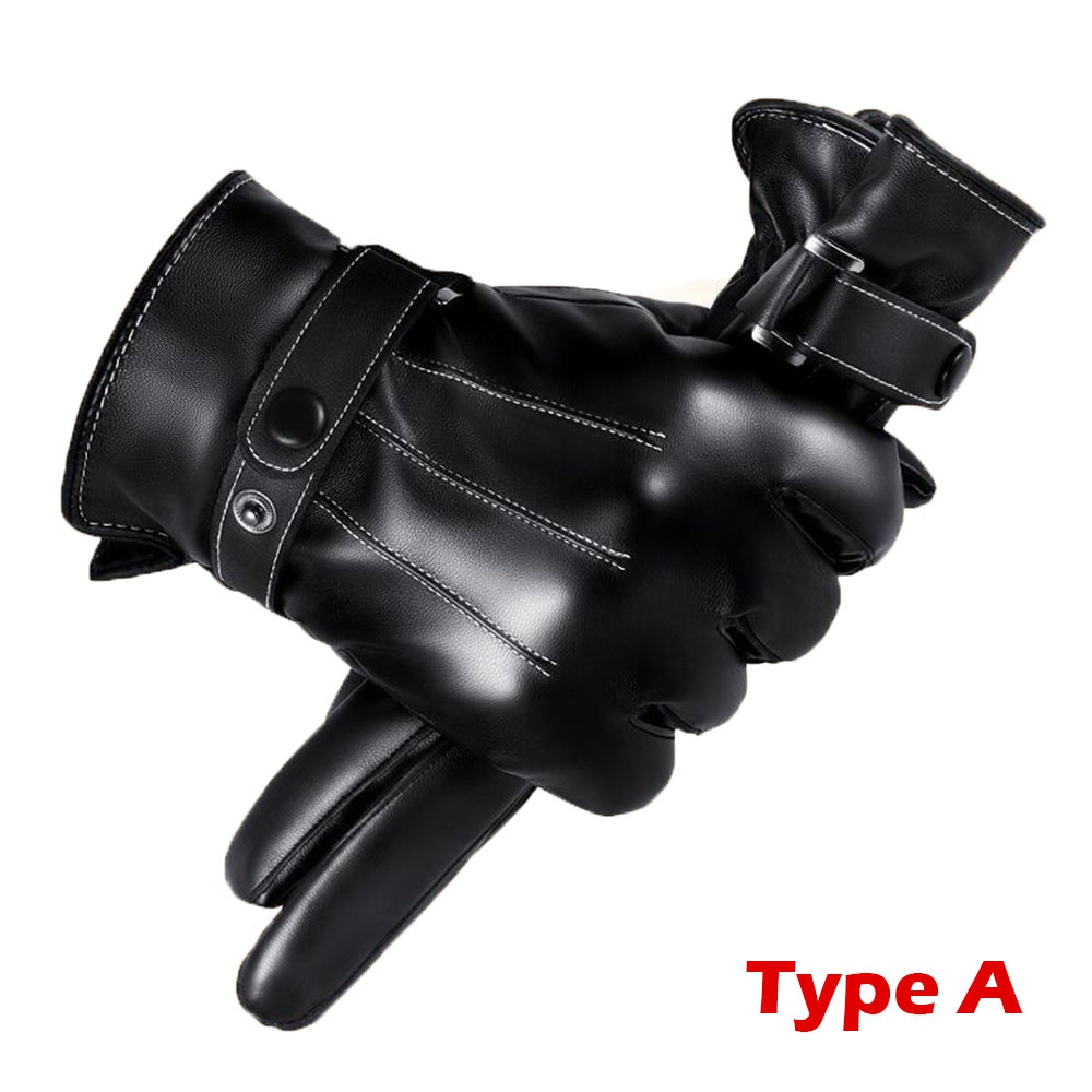 1Pair Winter Gloves Warm Drivi - Leather Driving Glove incelemesi ve fiyatı