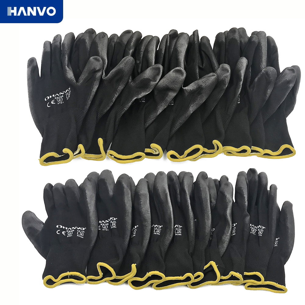 10 Pairs PU Nitrile Safety Coa - Nitrile Mechanic Glove incelemesi ve fiyatı