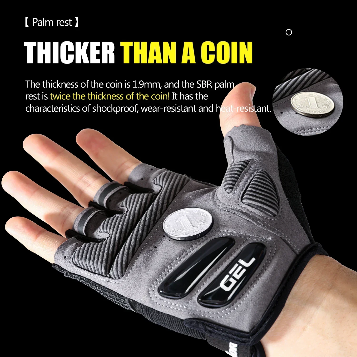 Anti Slip Shock Breathable Hal - Cycling Glove Padded incelemesi ve fiyatı