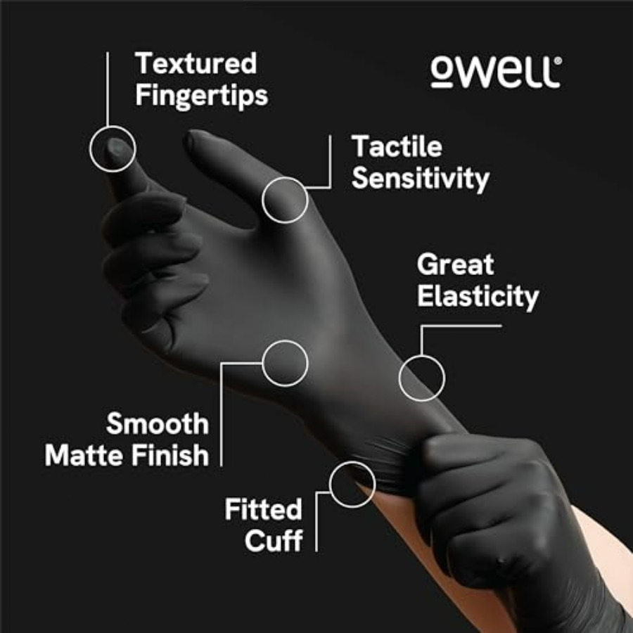 ® Black Nitrile Gloves - 4 Mil - Exam Glove Nitrile incelemesi ve fiyatı