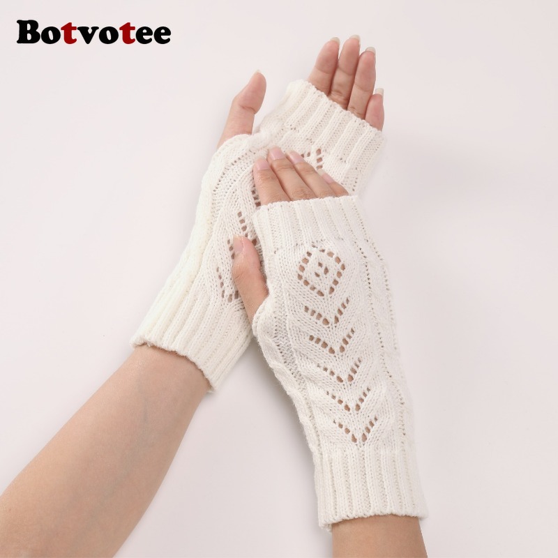 Botvotee Y2k Accessories Free  - Fingerless Glove Knit incelemesi ve fiyatı