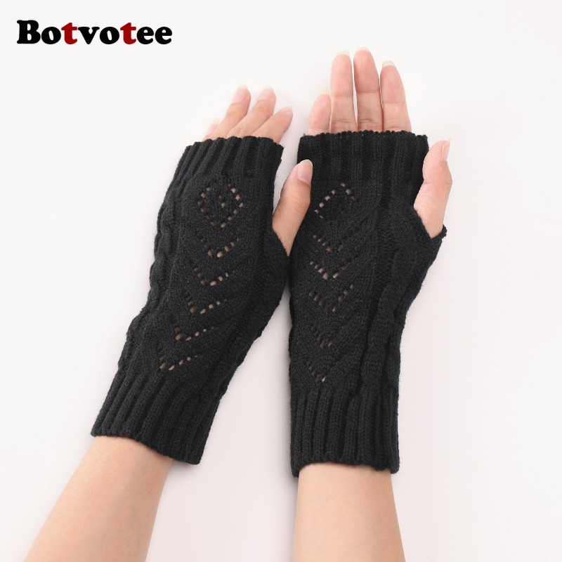 Botvotee Y2k Accessories Free  - Fingerless Glove Knit incelemesi ve fiyatı