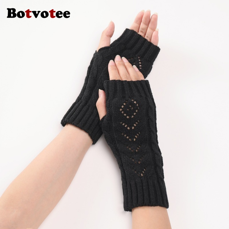 Botvotee Y2k Accessories Free  - Fingerless Glove Knit incelemesi ve fiyatı