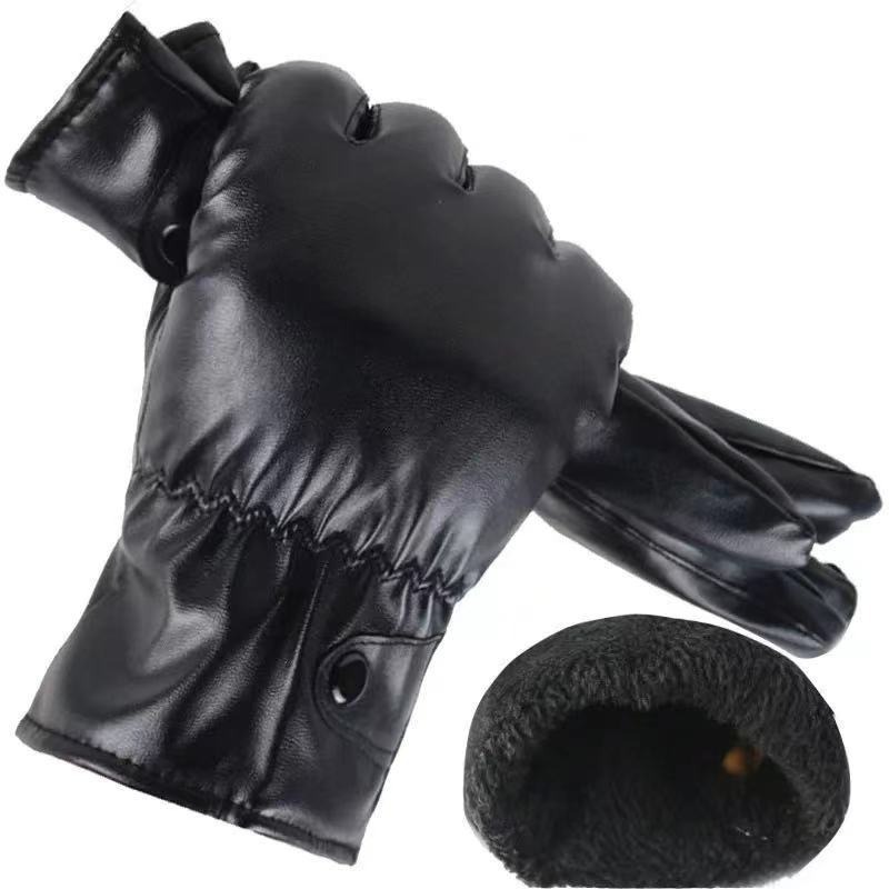 Winter Fashion Black PU Leathe - Leather Driving Glove incelemesi ve fiyatı