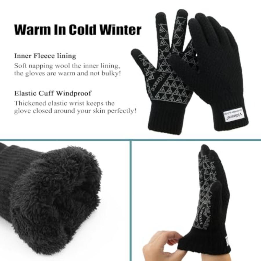 ViGrace Thickened Winter Warm  - Wool Glove Lined incelemesi ve fiyatı