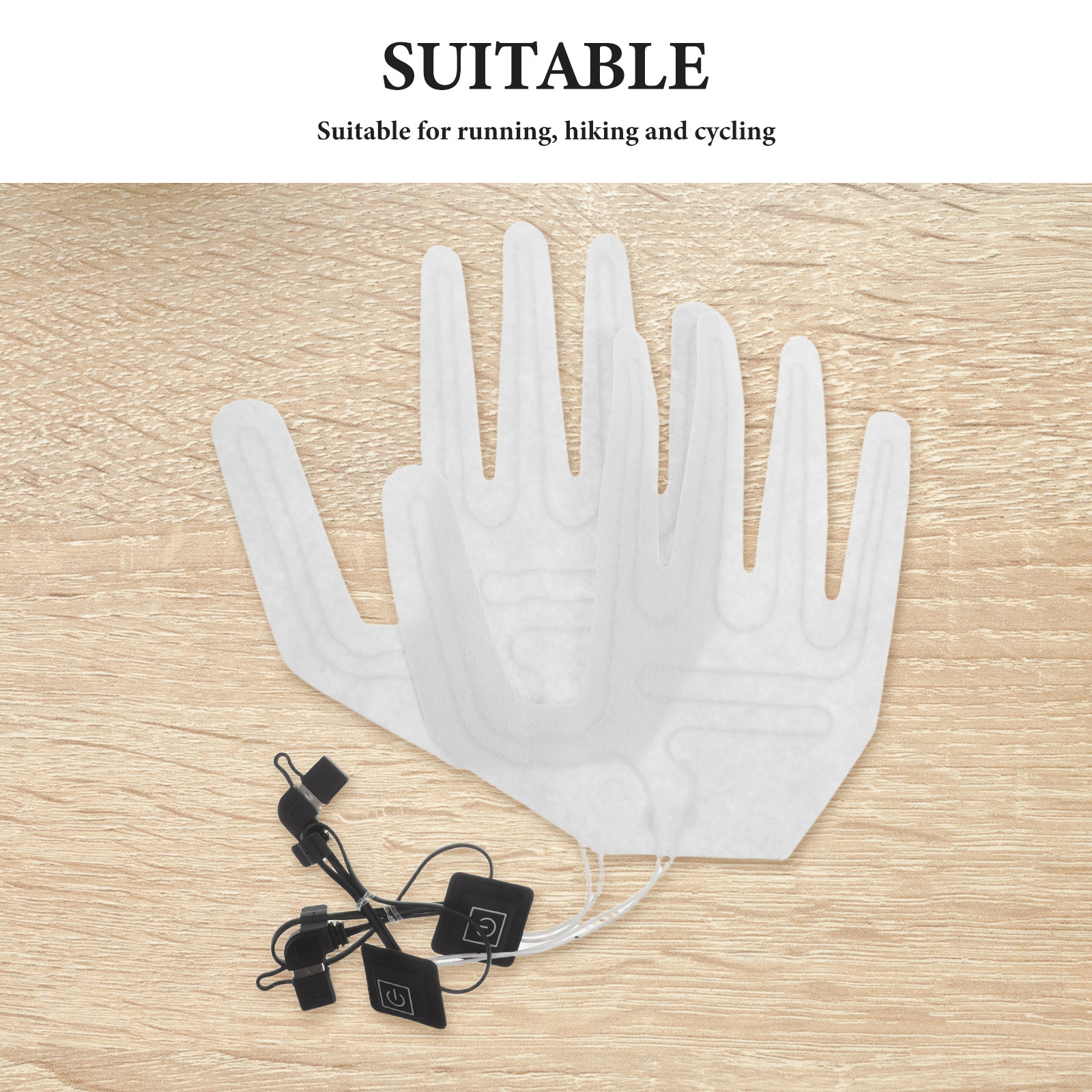 2Pcs Full Finger Electric Heat - Cycling Glove Padded incelemesi ve fiyatı