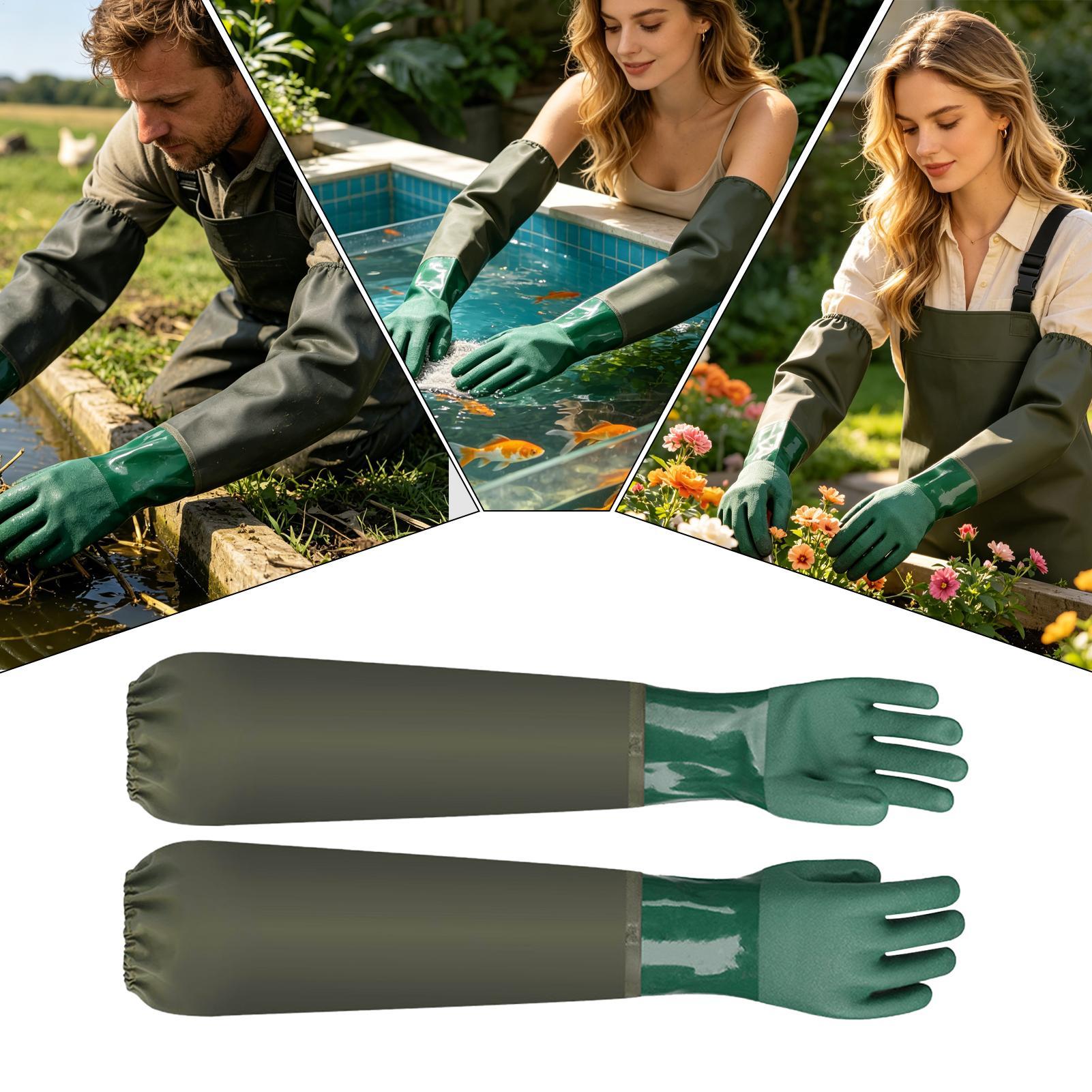 Waterproof Rubber Gloves Long  - Rubber Glove Cleaning incelemesi ve fiyatı