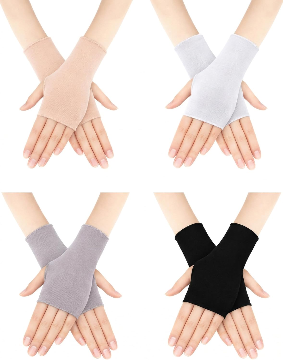 1 pair of sun protection glove - Fingerless Glove Knit incelemesi ve fiyatı