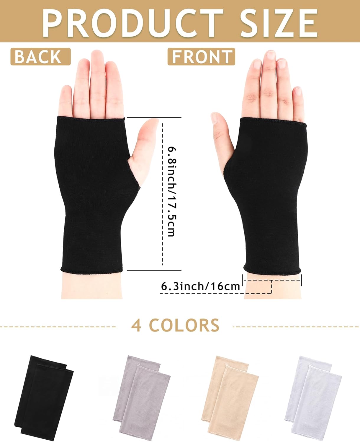 1 pair of sun protection glove - Fingerless Glove Knit incelemesi ve fiyatı