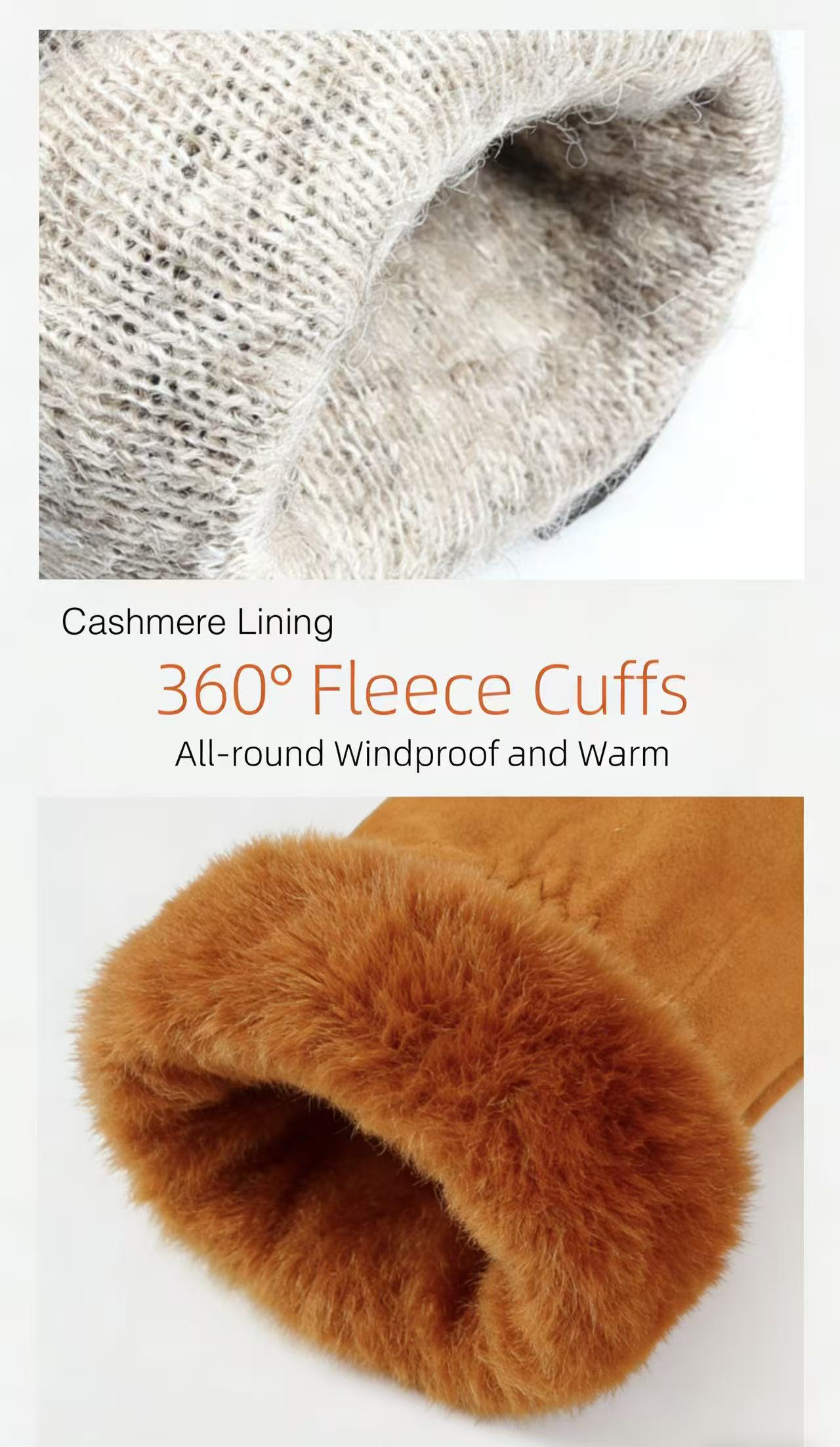 Women's Deerskin Warm Gloves A - Wool Glove Lined incelemesi ve fiyatı