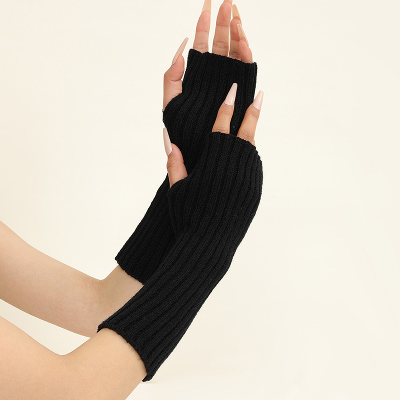 Girls Colorful Warm Knitted Ar - Fingerless Glove Knit incelemesi ve fiyatı