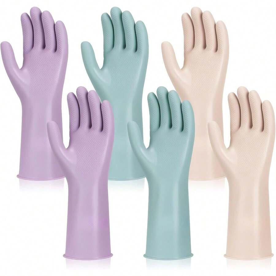 6 Pairs Rubber Cleaning Gloves - Rubber Glove Cleaning incelemesi ve fiyatı