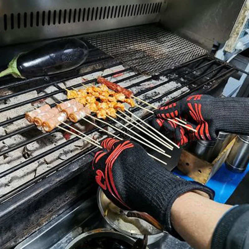 Flame Retardant Non-slip BBQ F - Oven Mitt Silicone incelemesi ve fiyatı