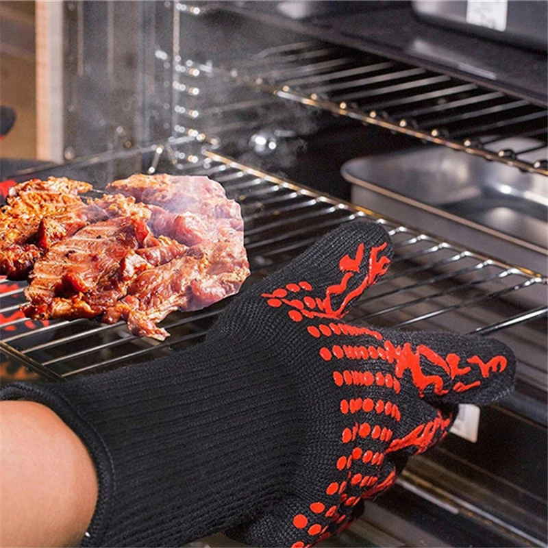 Flame Retardant Non-slip BBQ F - Oven Mitt Silicone incelemesi ve fiyatı