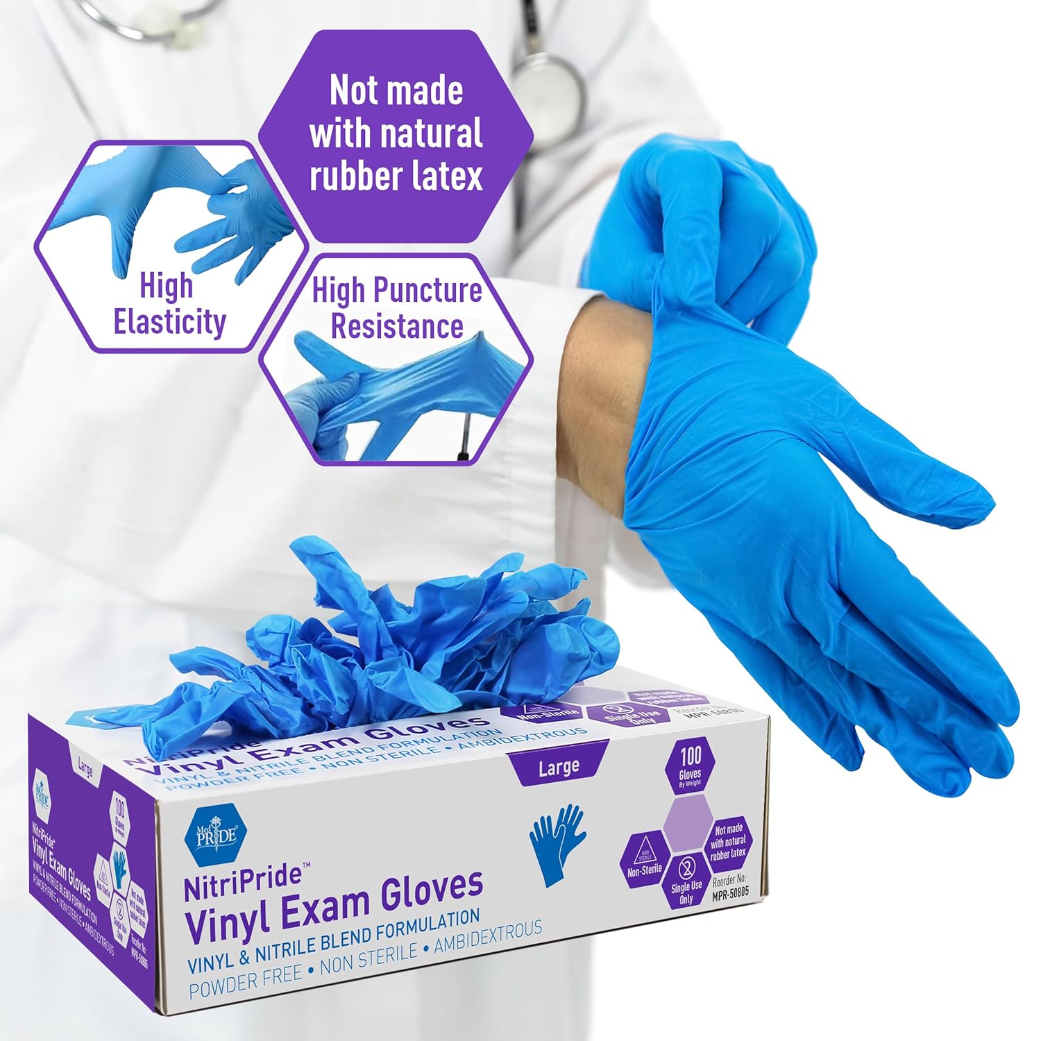 Nitrile/Vinyl Blend Exam Glove - Exam Glove Nitrile incelemesi ve fiyatı