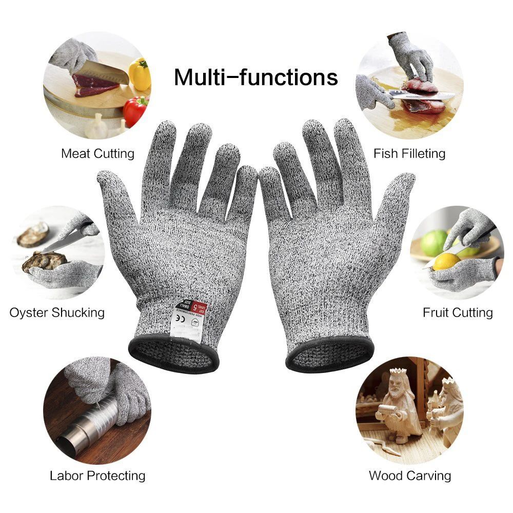Level 5 HPPE Anti-Cut Gloves K - Cut Resistant Glove incelemesi ve fiyatı