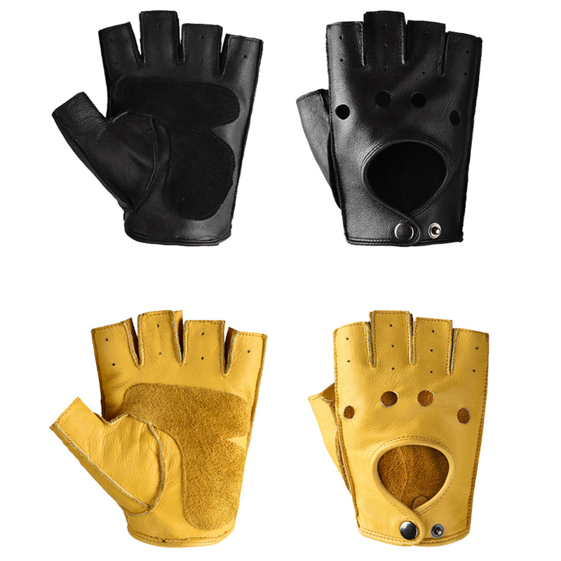 Leather Gloves Men's Half Fing - Leather Driving Glove incelemesi ve fiyatı