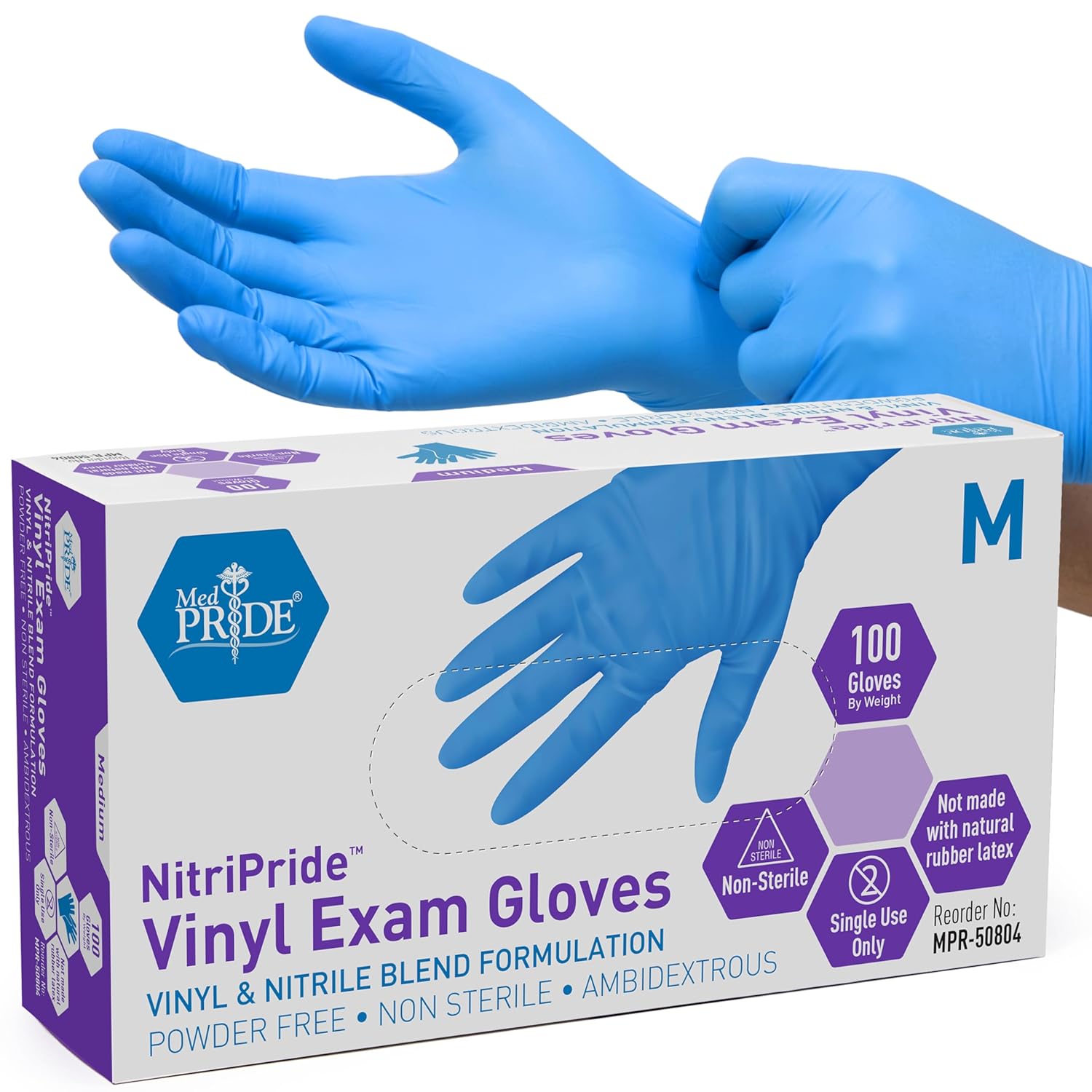 Powder-Free Nitrile/Vinyl Blen - Exam Glove Nitrile incelemesi ve fiyatı