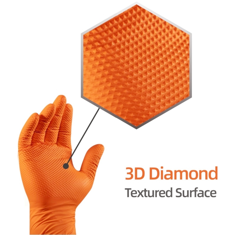 8Mil Heavy Duty Orange Nitrile - Nitrile Mechanic Glove incelemesi ve fiyatı