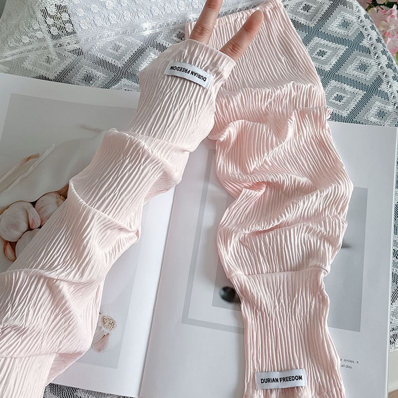 Summer Loose Ice Silk Uv Prote - Fingerless Glove Knit incelemesi ve fiyatı
