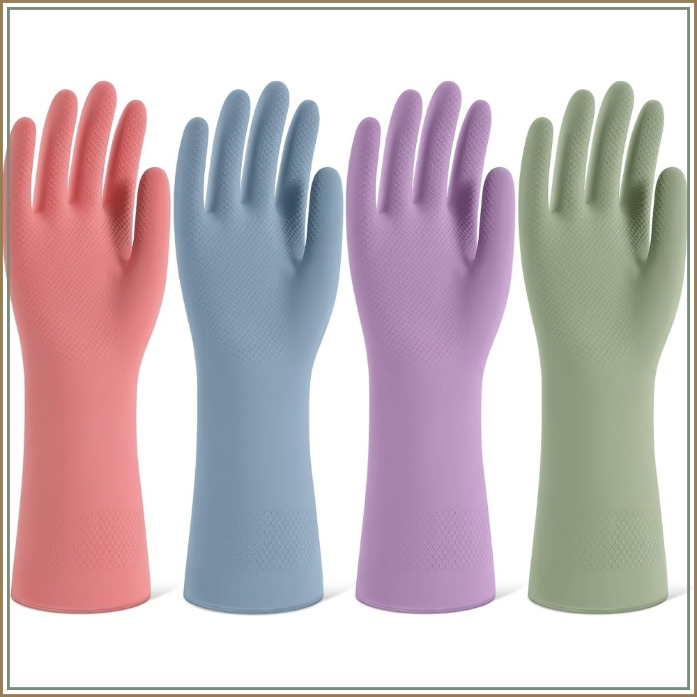 4 Pairs Rubber Cleaning Gloves - Rubber Glove Cleaning incelemesi ve fiyatı