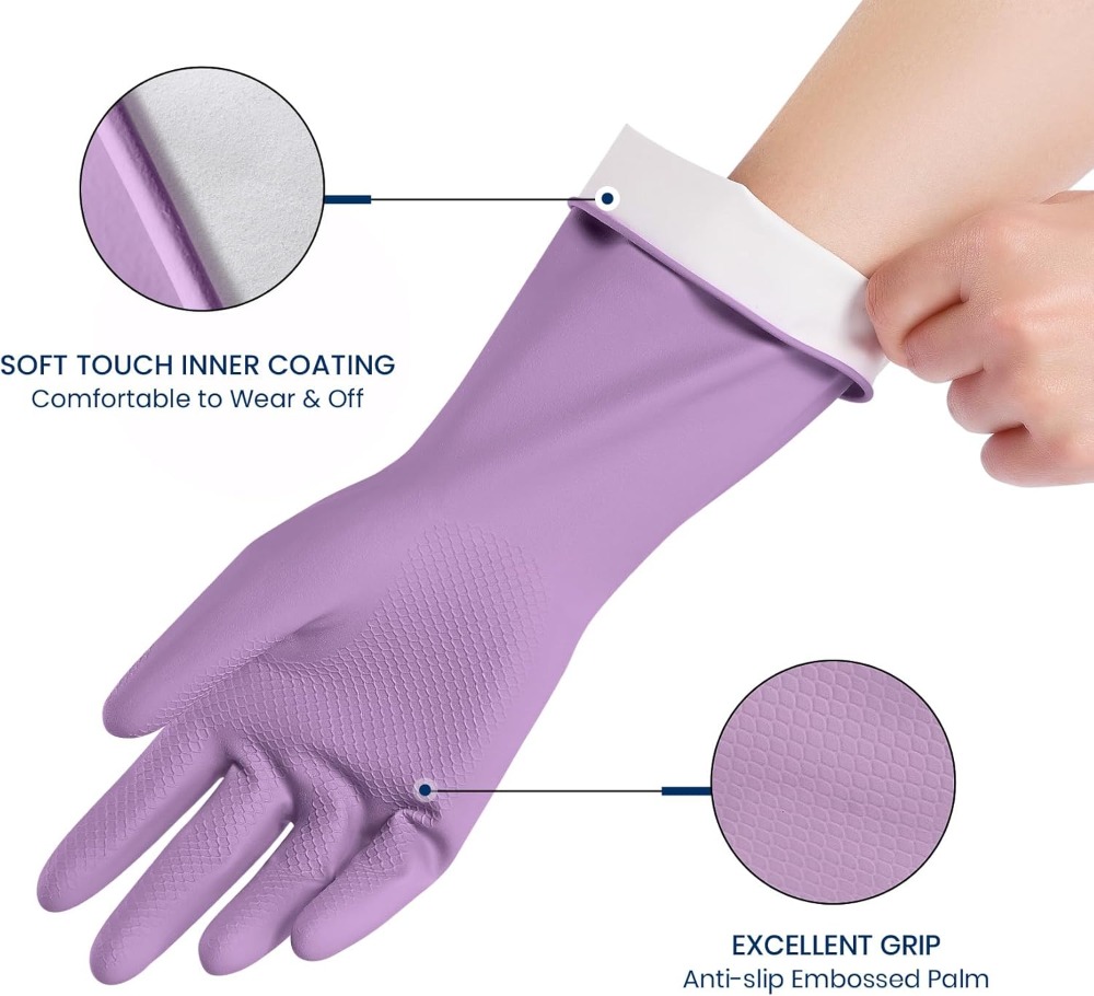 4 Pairs Rubber Cleaning Gloves - Rubber Glove Cleaning incelemesi ve fiyatı