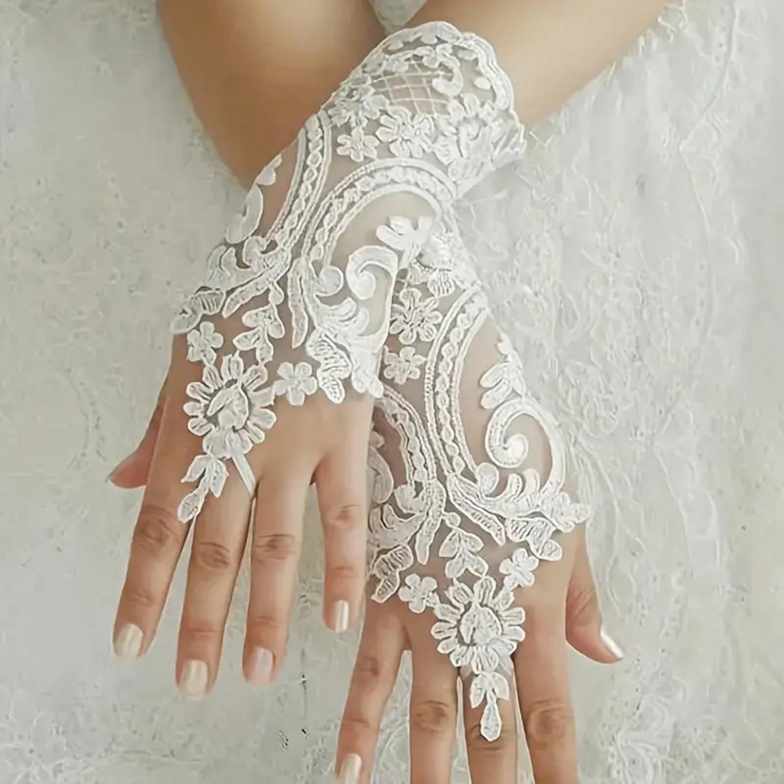 Women's Elegant Gothic Lace Gl - Fingerless Glove Knit incelemesi ve fiyatı