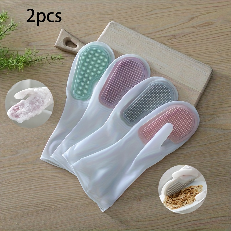 2Pcs Durable Latex Dishwashing - Rubber Glove Cleaning incelemesi ve fiyatı