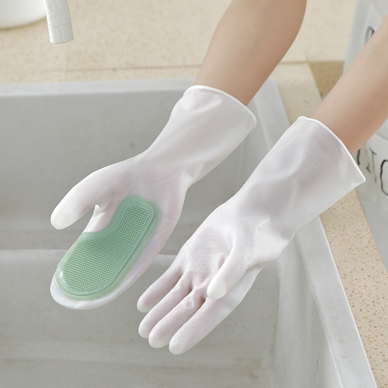 2Pcs Durable Latex Dishwashing - Rubber Glove Cleaning incelemesi ve fiyatı