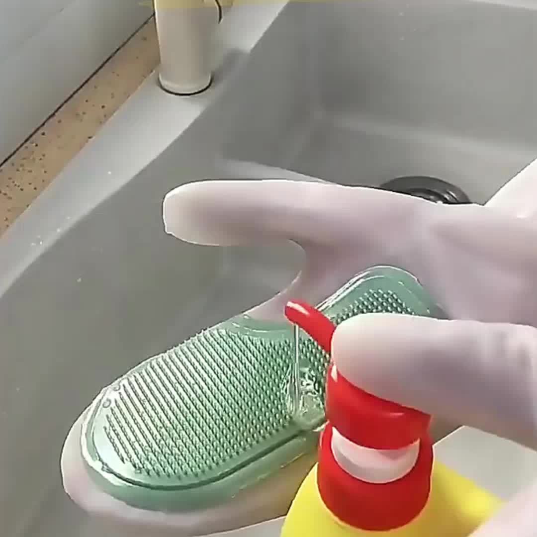 2Pcs Durable Latex Dishwashing - Rubber Glove Cleaning incelemesi ve fiyatı